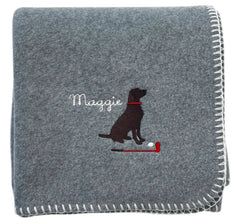 Personalized dog blanket