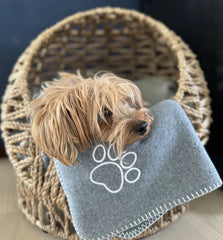 Personalized dog blanket