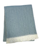 Monogrammed herringbone throw
