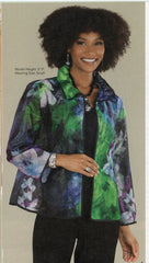 Floral mesh jacket