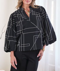 Puff sleeve tunic