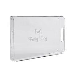 Monogrammed acrylic tray