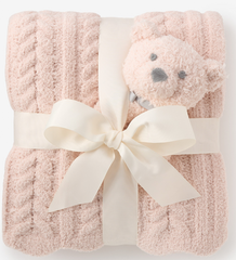 Blanket and rattle set