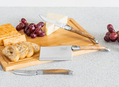 3 pc. cheese knives with board