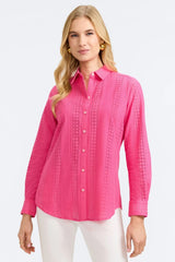 Eyelet shirt