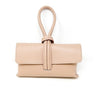 Leather wristlet bag