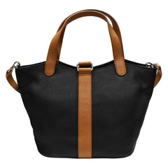 Leather saddle crossbody