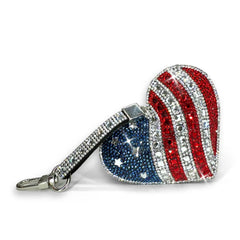 Crystal heart charm/keyring