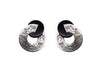 Cut shield earrings