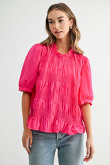 Puckered top