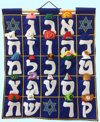 Hebrew Alphabet wall hanging
