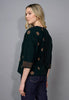 Stripe and polka dot sweater