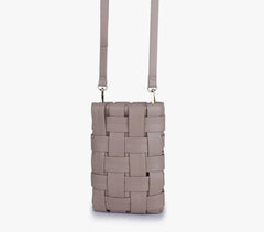 Woven cellphone crossbody