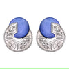 Cut shield earrings