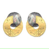 Cut shield earrings