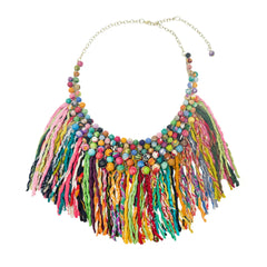 Kantha pastiche necklace