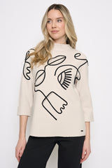 Funnel neck sweater