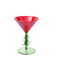 Holiday martini glass