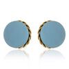 Macaron clip earrings