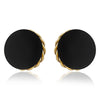 Macaron clip earrings