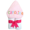 Monogrammed hooded towel