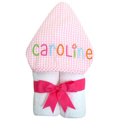 Monogrammed hooded towel