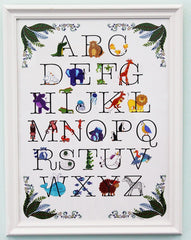Animal alphabet wall plaque