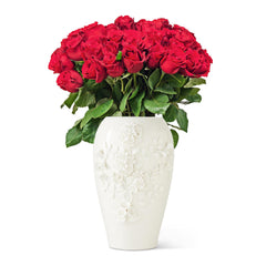 White ceramic vase