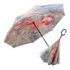 Reverse open umbrella