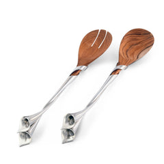 Lily salad servers