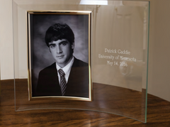 Custom etched frame