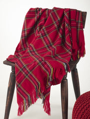 Plaid throw