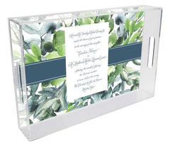 Custom invitation tray